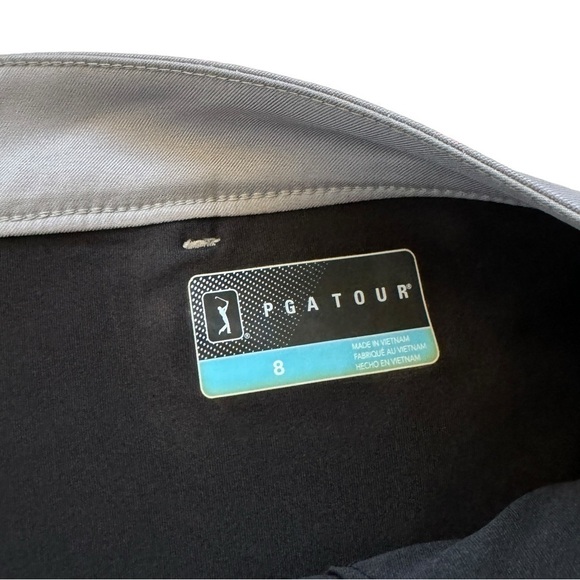 NWT PGA TOUR 17" Golf Skort with Comfort Stretch Waistband, Sleet, Size 8 - Picture 8 of 9